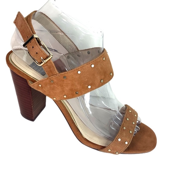 White House Black Market Brown Studded Sandals - Picture 2 of 9